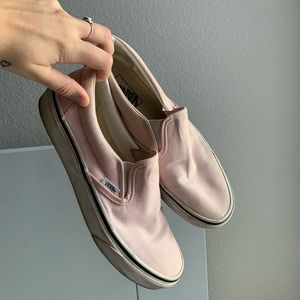 Slip on Vans baby pink size 9.5